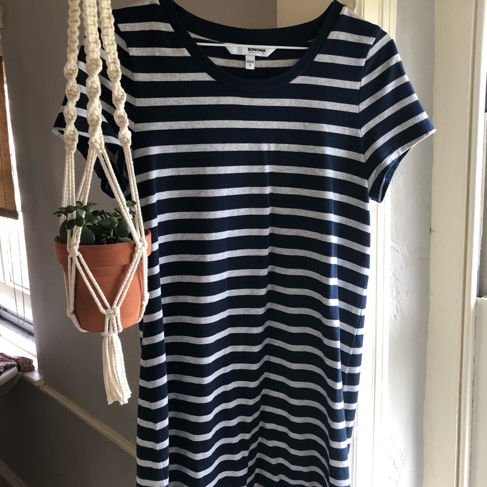 Striped tshirt dress